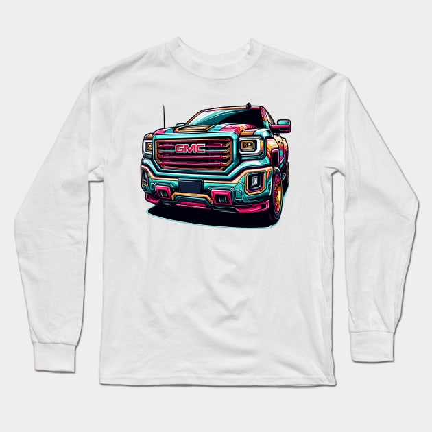 GMC Sierra Long Sleeve T-Shirt by Vehicles-Art